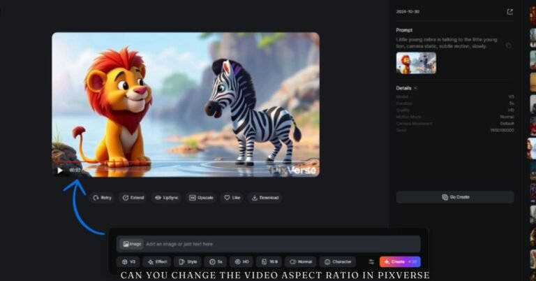 can you change the video aspect ratio in pixverse