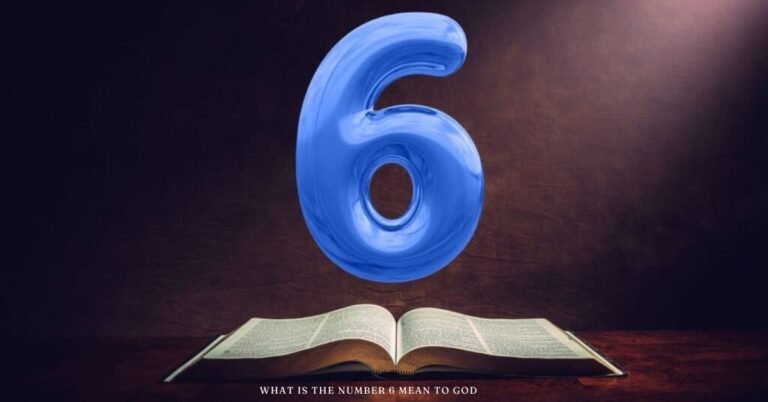 what is the number 6 mean to god