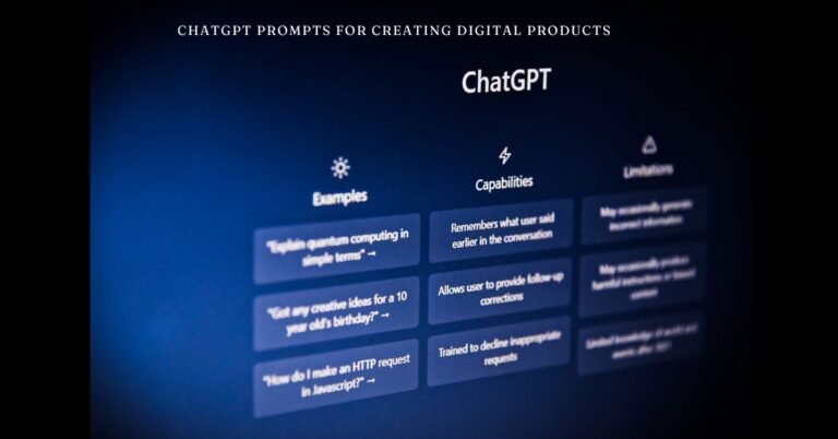 chatgpt prompts for creating digital products