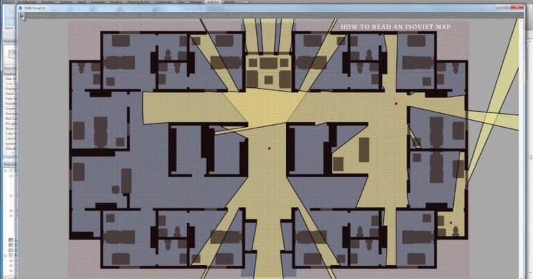 how to read an isovist map